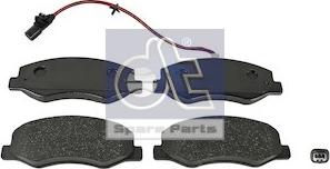 DT Spare Parts 6.95123 - Гальмівні колодки, дискові гальма autocars.com.ua