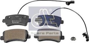 DT Spare Parts 6.95124 - Гальмівні колодки, дискові гальма autocars.com.ua
