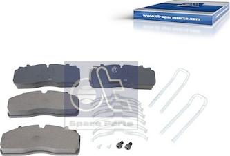 DT Spare Parts 6.95126 - Гальмівні колодки, дискові гальма autocars.com.ua