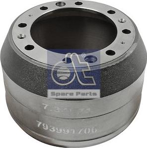 DT Spare Parts 7.34071 - Тормозной барабан autodnr.net