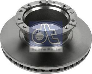 DT Spare Parts 7.36002 - Гальмівний диск autocars.com.ua