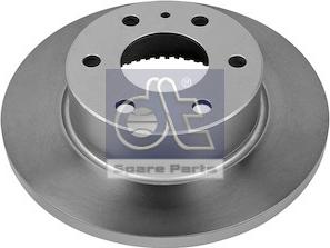 DT Spare Parts 7.36038 - Гальмівний диск autocars.com.ua