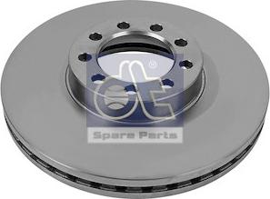 DT Spare Parts 7.36039 - Гальмівний диск autocars.com.ua