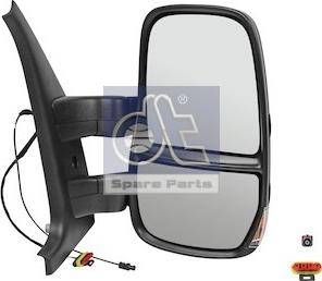 DT Spare Parts 7.73249 - Зовнішнє дзеркало, кабіна водія autocars.com.ua