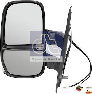 DT Spare Parts 7.73262 - Зовнішнє дзеркало, кабіна водія autocars.com.ua
