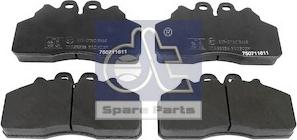 DT Spare Parts 7.92605 - Гальмівні колодки, дискові гальма autocars.com.ua