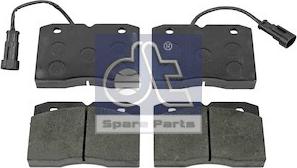 DT Spare Parts 7.92624 - Гальмівні колодки, дискові гальма autocars.com.ua