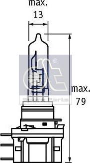 DT Spare Parts 9.78166 - Лампа накаливания, фара дальнего света avtokuzovplus.com.ua