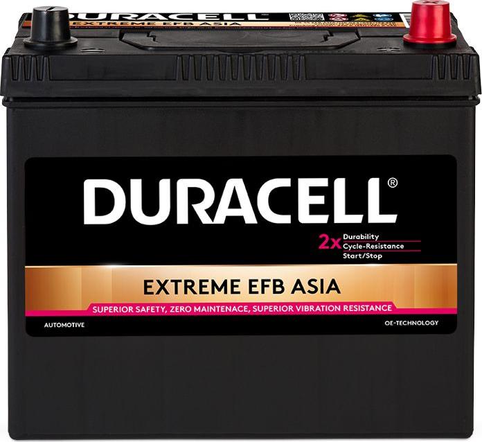 DURACELL 012555150801 - Стартерна акумуляторна батарея, АКБ autocars.com.ua