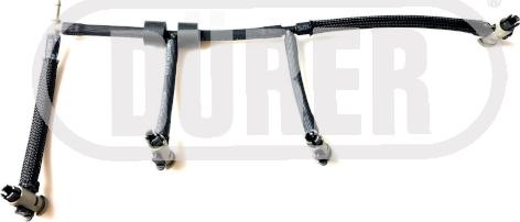 DÜRER CRD81601 - Шланг, витік палива autocars.com.ua