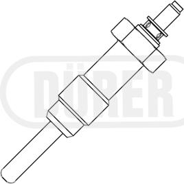 DÜRER DG20500 - Свічка розжарювання autocars.com.ua