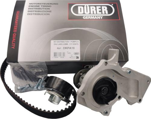 DÜRER DKPA18 - Водяний насос + комплект зубчатого ременя autocars.com.ua