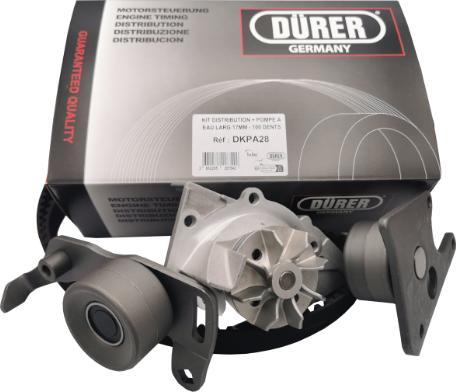 DÜRER DKPA28 - Водяний насос + комплект зубчатого ременя autocars.com.ua