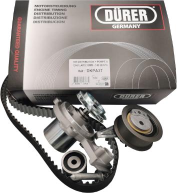 DÜRER DKPA37 - Водяний насос + комплект зубчатого ременя autocars.com.ua