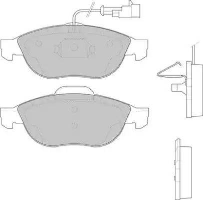 Duron DBP231134 - Тормозные колодки, дисковые, комплект autodnr.net