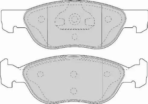 Duron DBP231651 - Тормозные колодки, дисковые, комплект autodnr.net