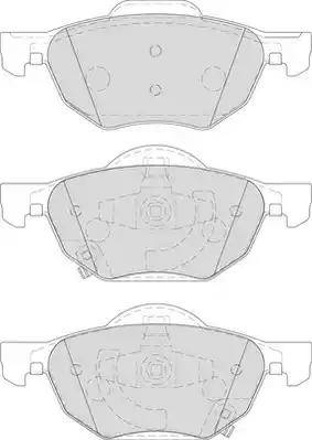 Duron DBP261704 - Тормозные колодки, дисковые, комплект autodnr.net