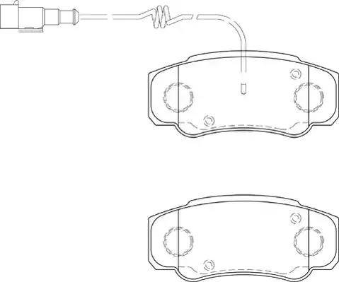 Duron DBP354054 - Тормозные колодки, дисковые, комплект autodnr.net