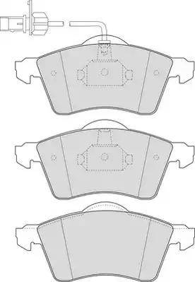 Duron DBP391518 - Тормозные колодки, дисковые, комплект autodnr.net