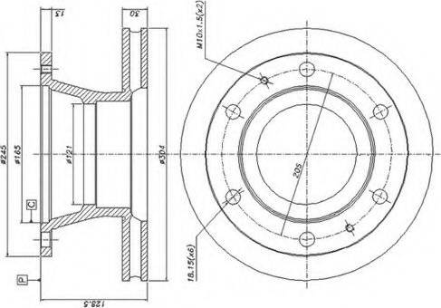 Duron DCR105A - Тормозной диск autodnr.net