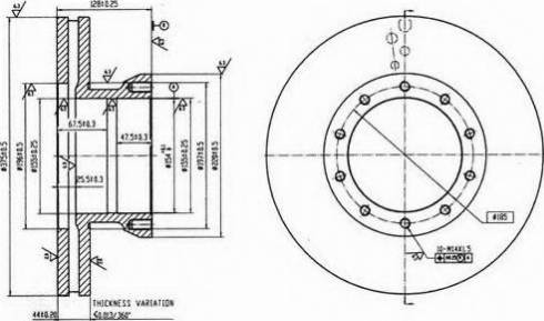 Duron DCR151A - Гальмівний диск autocars.com.ua