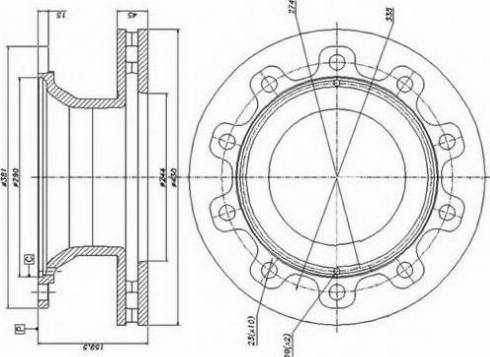 Duron DCR176A - Гальмівний диск autocars.com.ua