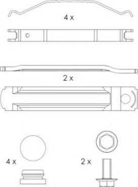 Duron DCV1367B - Гальмівні колодки, дискові гальма autocars.com.ua