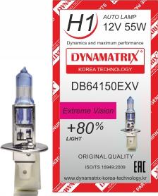 Dynamatrix DB64150EXV - Лампа накаливания, основная фара avtokuzovplus.com.ua