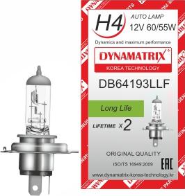 Dynamatrix DB64193LLF - Лампа розжарювання, основна фара autocars.com.ua