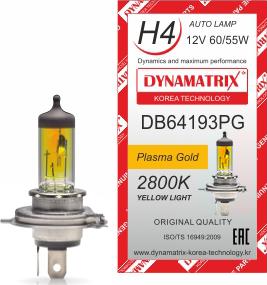 Dynamatrix DB64193PG - Лампа накаливания, основная фара avtokuzovplus.com.ua