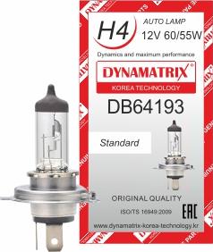 Dynamatrix DB64193 - Лампа розжарювання, основна фара autocars.com.ua