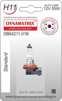 Dynamatrix DB64211-01B - Лампа накаливания, основная фара avtokuzovplus.com.ua