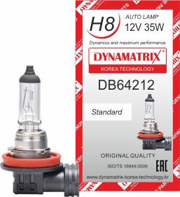 Dynamatrix DB64212 - Лампа накаливания, основная фара avtokuzovplus.com.ua