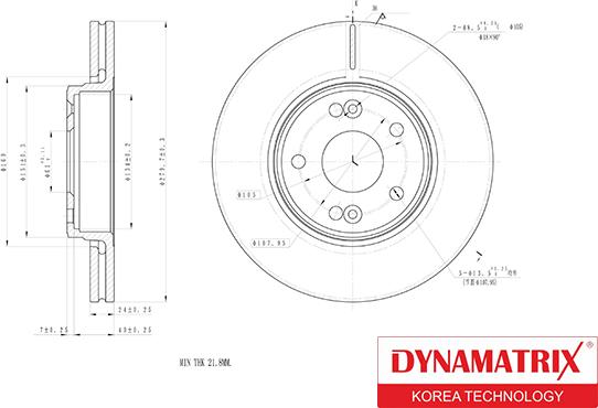 Dynamatrix DBD1182 - Гальмівний диск autocars.com.ua