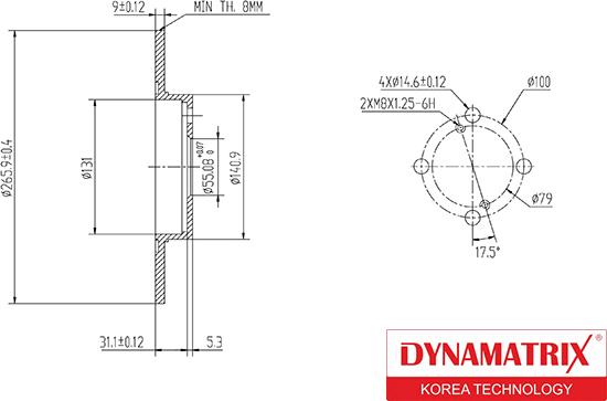 Dynamatrix DBD1576 - Гальмівний диск autocars.com.ua
