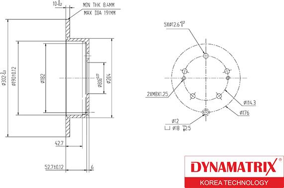Dynamatrix DBD1737 - Тормозной диск autodnr.net
