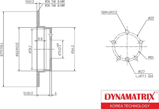 Dynamatrix DBD249 - Тормозной диск autodnr.net