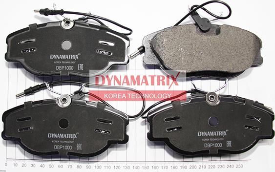 Dynamatrix DBP1000 - Гальмівні колодки, дискові гальма autocars.com.ua