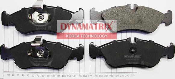 Dynamatrix DBP1045 - Тормозные колодки, дисковые, комплект avtokuzovplus.com.ua