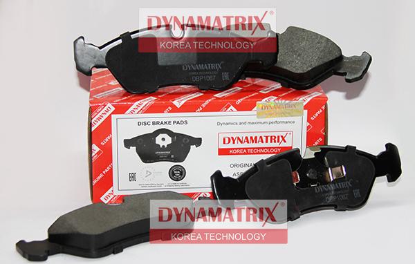 Dynamatrix DBP1067 - Гальмівні колодки, дискові гальма autocars.com.ua