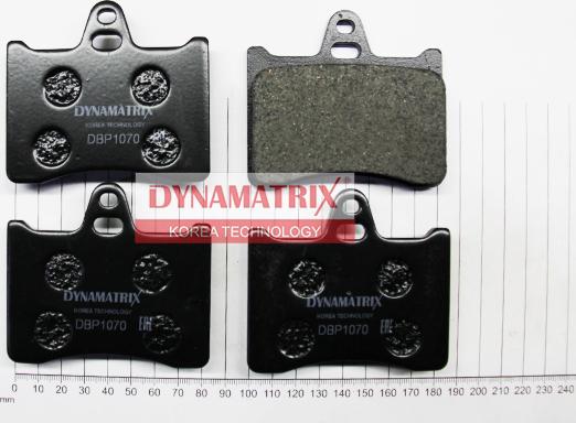 Dynamatrix DBP1070 - Тормозные колодки, дисковые, комплект avtokuzovplus.com.ua