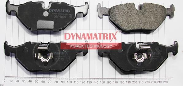 Dynamatrix DBP1075 - Тормозные колодки, дисковые, комплект autodnr.net