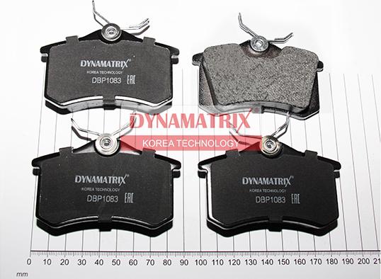Dynamatrix DBP1083 - Тормозные колодки, дисковые, комплект avtokuzovplus.com.ua