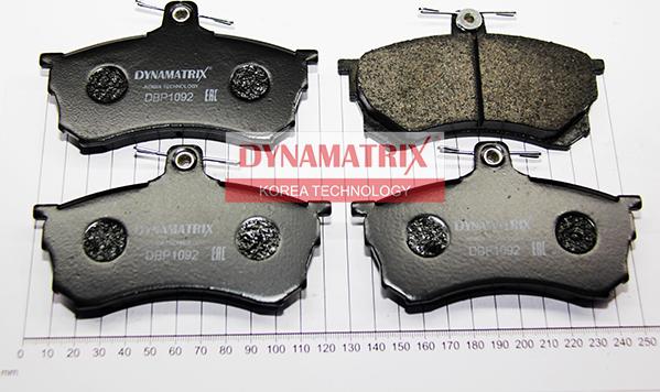 Dynamatrix DBP1092 - Гальмівні колодки, дискові гальма autocars.com.ua