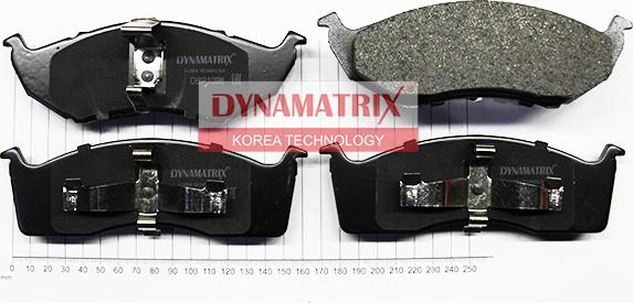 Dynamatrix DBP1098 - Гальмівні колодки, дискові гальма autocars.com.ua