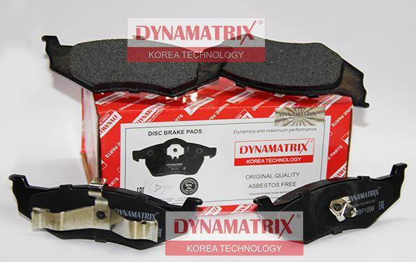 Dynamatrix DBP1099 - Тормозные колодки, дисковые, комплект avtokuzovplus.com.ua