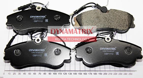 Dynamatrix DBP1112 - Гальмівні колодки, дискові гальма autocars.com.ua