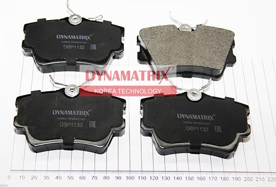 Dynamatrix DBP1132 - Тормозные колодки, дисковые, комплект avtokuzovplus.com.ua