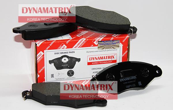 Dynamatrix DBP1135 - Гальмівні колодки, дискові гальма autocars.com.ua