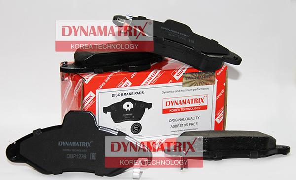 Dynamatrix DBP1276 - Тормозные колодки, дисковые, комплект autodnr.net